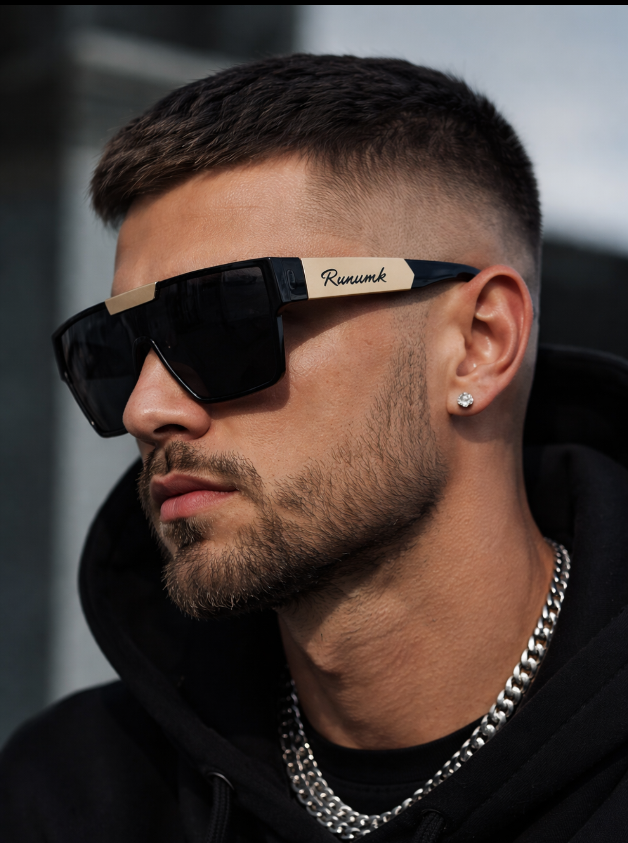 UNISEX RUNUMK SUNGLASSES - GOLD