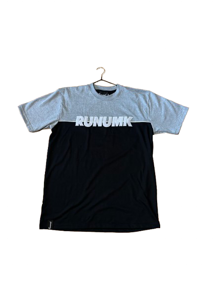 RUNUMK GREY PANEL TSHIRT - PREORDER